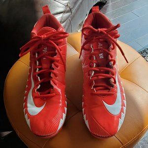 Red/White Nike FastFlex Alpha Baseball Cleats